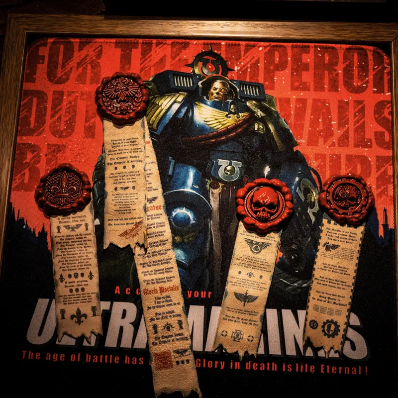 STARFORGED Terra Vulture Mechanical Pure Seal Set 1 Starforged Warhammer 40K Merch Badges-1
