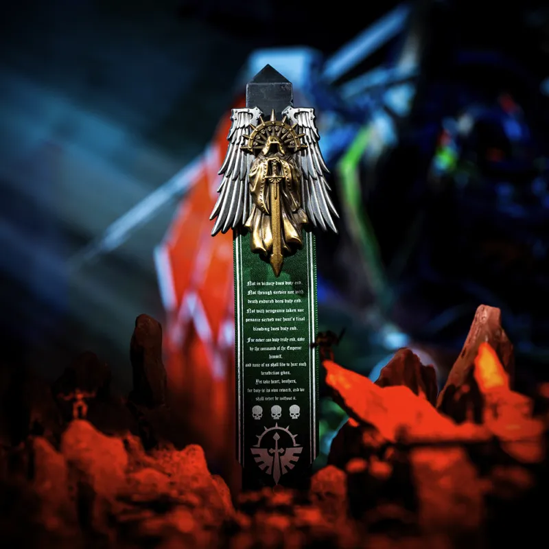 STARFORGED Warhammer Characters Dark Angel Lion Guard's Pardon Angel Inner Ring Proof Brooch 40K Merch Badges-2