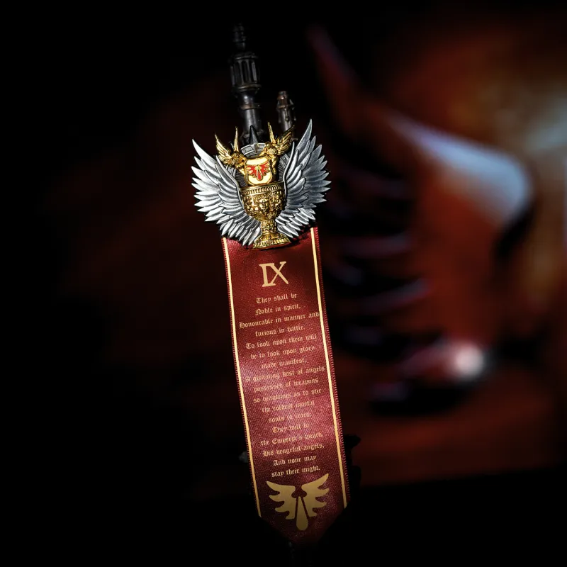 STARFORGED Saint Blood Angel Brooch Saint Gyles Blood Seal, Starforged, Warhammer 40K Merch Badges-4