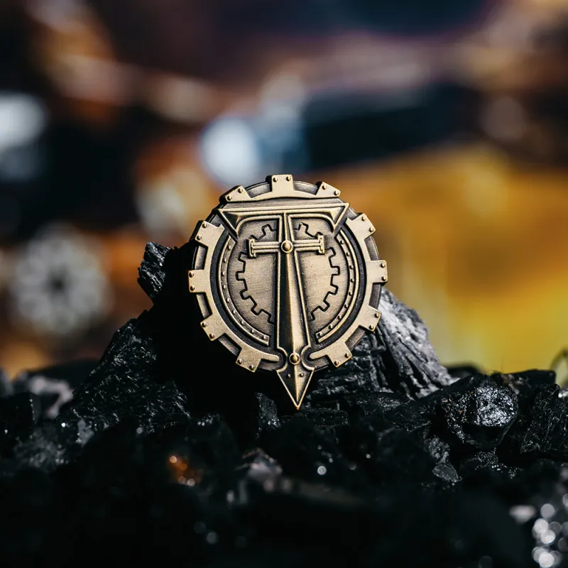 STARFORGED Mechanical God Of War Brooch Badges-3