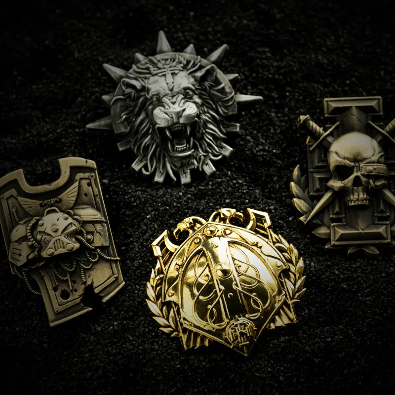 STARFORGED Warhammer 30K Burning Galaxy Imperial Assassin Honor Warband Badge Brooch Badges-2
