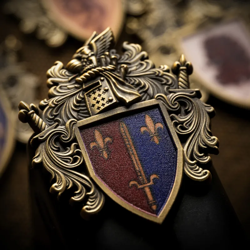 STARFORGED Warhammer Old World Merch Batoania Knight Shield Emblem Carcassonne Army Flag Faction Brooch Badges-1
