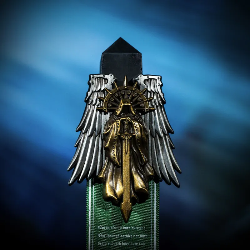 STARFORGED Warhammer Characters Dark Angel Lion Guard's Pardon Angel Inner Ring Proof Brooch 40K Merch Badges-7