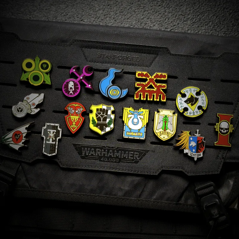 STARFORGED The Seal Of Corruption Multicolor Enamel Brooch Celestial Forge Warhammer 40K Faction Collection Badges-3