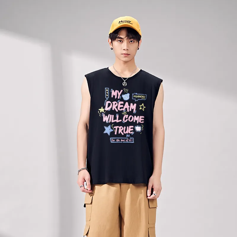 HUANQIU Tank Tops Unisex-2