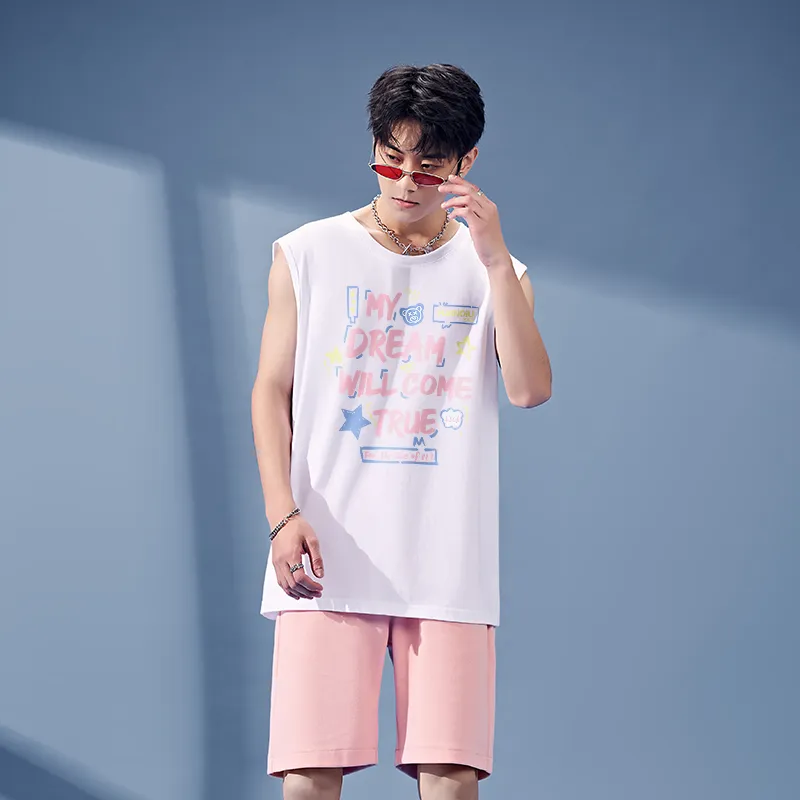HUANQIU Tank Tops Unisex-6