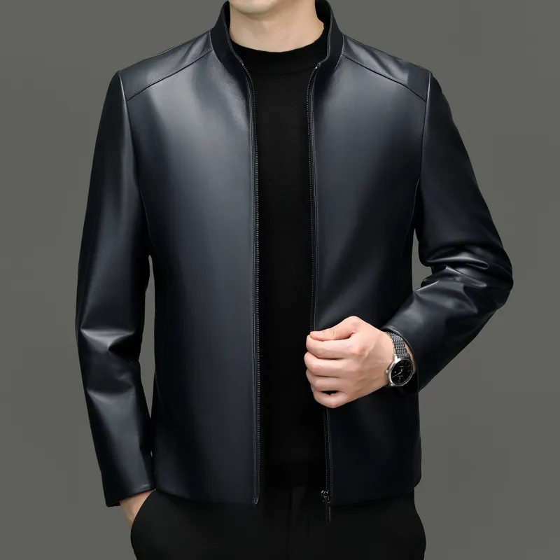 PIERRE CARDIN Leather Jacket Men's-12
