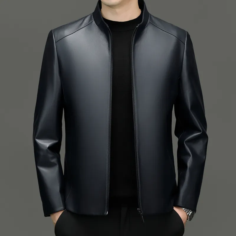 PIERRE CARDIN Leather Jacket Men's-10
