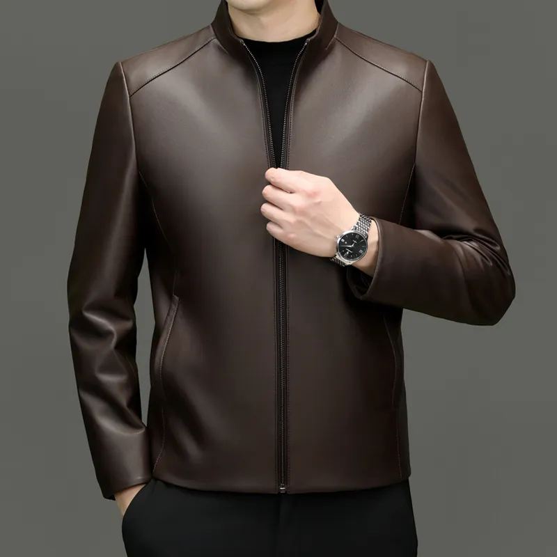 PIERRE CARDIN Leather Jacket Men's-20