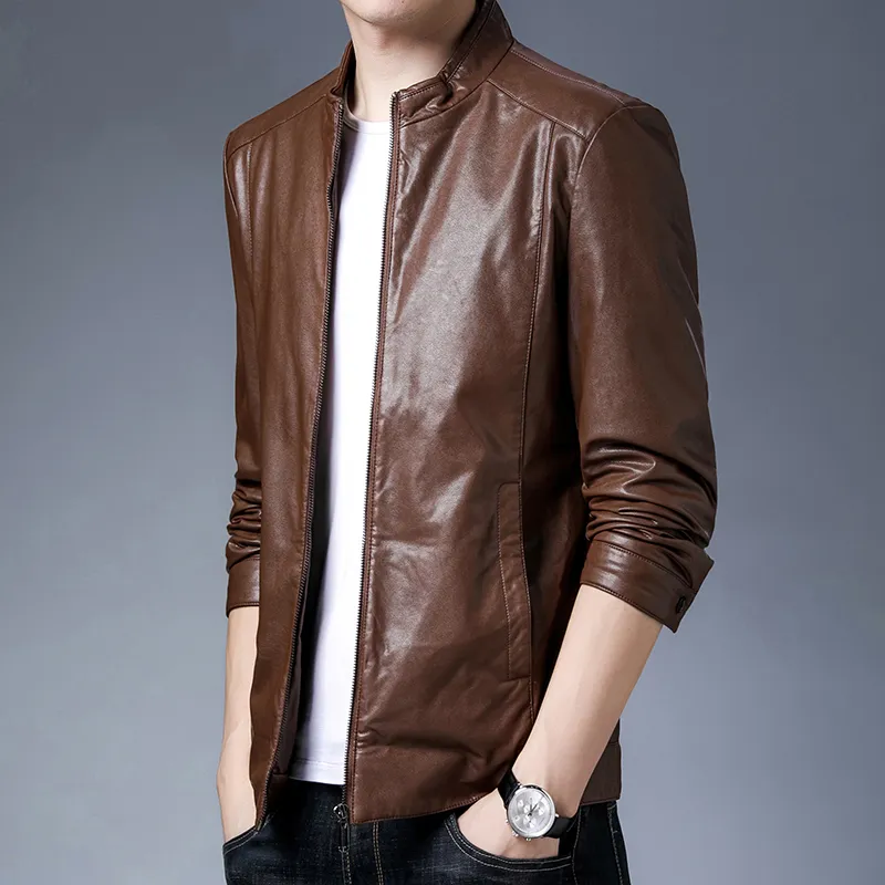 PIERRE CARDIN Leather Jacket Men's-12
