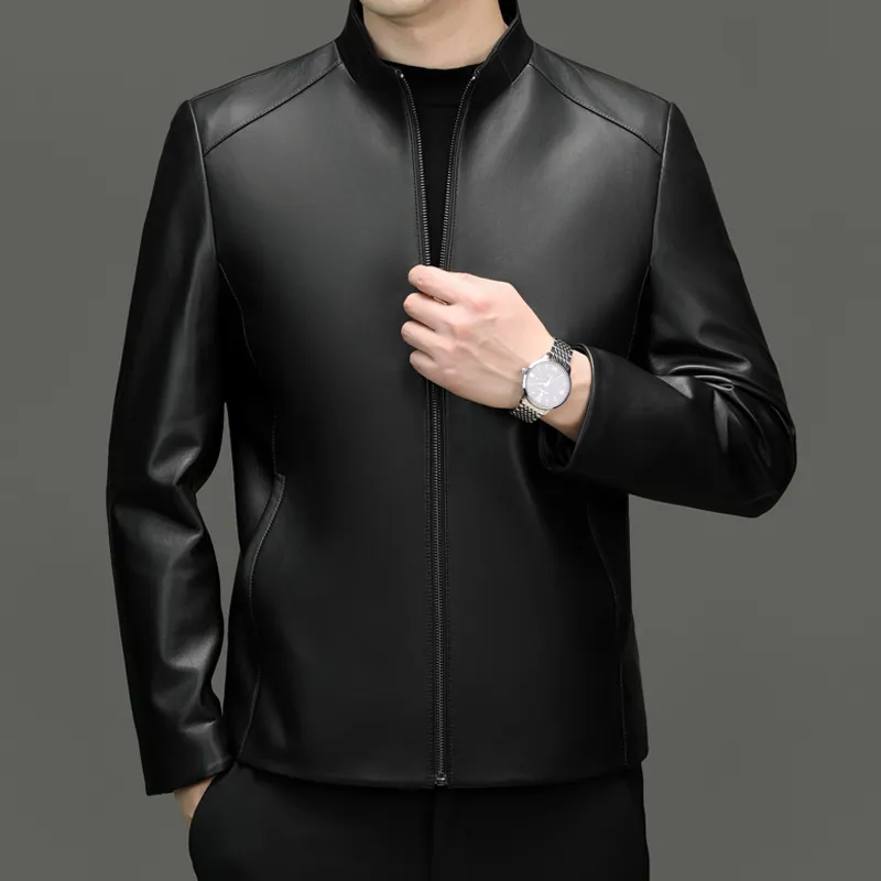 PIERRE CARDIN Leather Jacket Men's-3