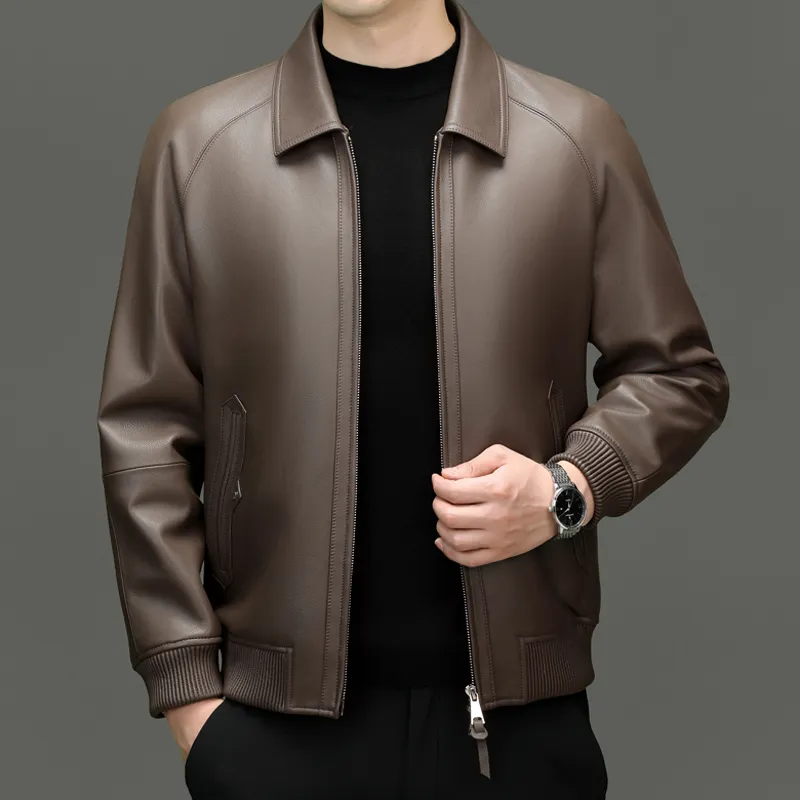 PIERRE CARDIN Leather Jacket Men's-10