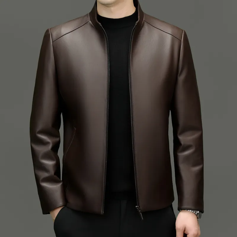 PIERRE CARDIN Leather Jacket Men's-21
