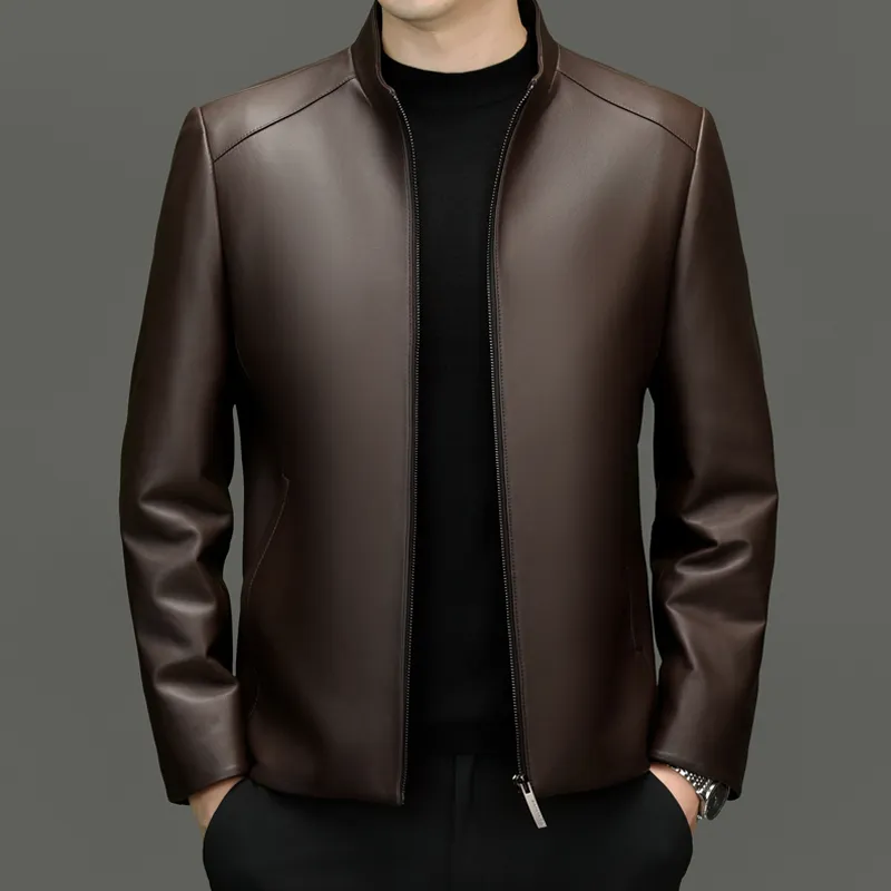 PIERRE CARDIN Leather Jacket Men's-19