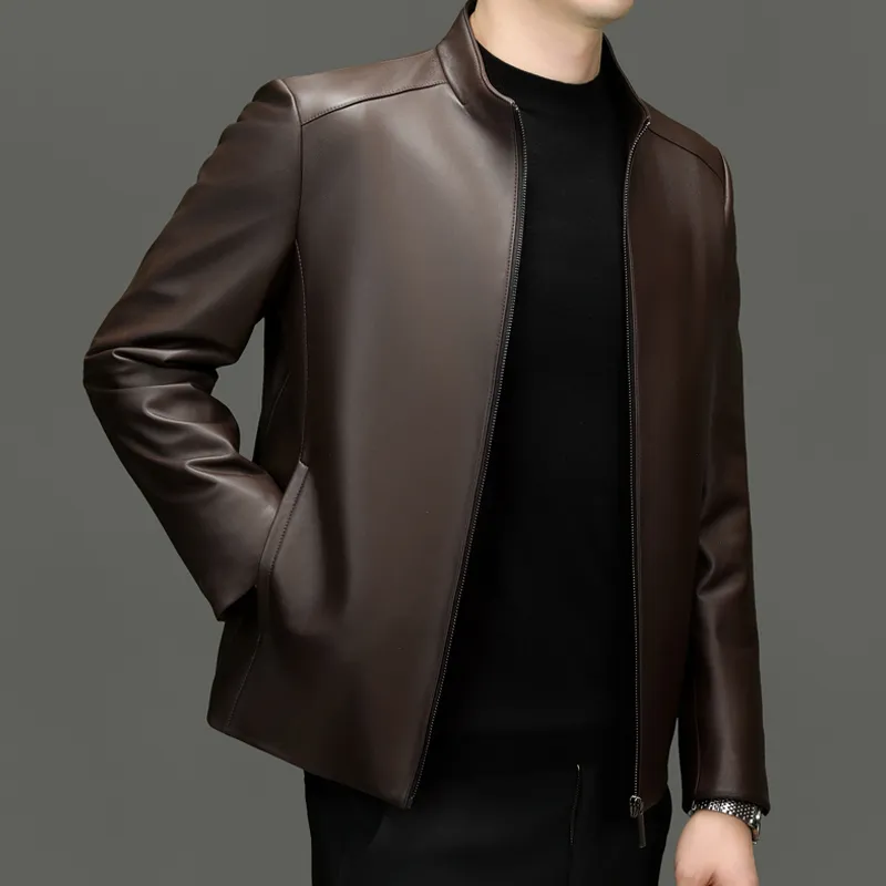 PIERRE CARDIN Leather Jacket Men's-23