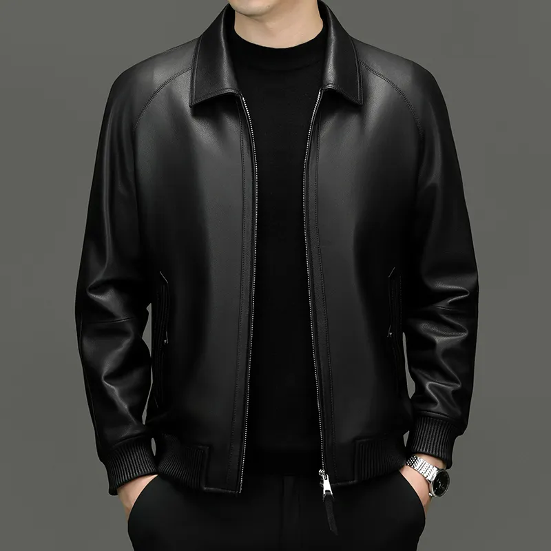 PIERRE CARDIN Leather Jacket Men's-1