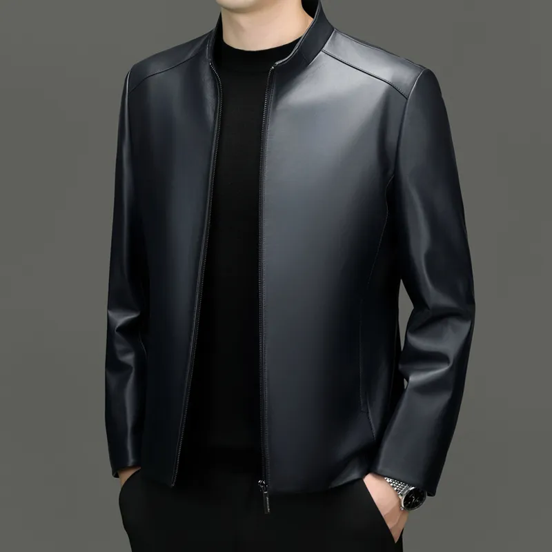PIERRE CARDIN Leather Jacket Men's-13