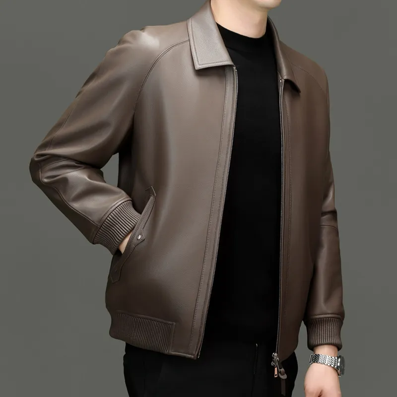 PIERRE CARDIN Leather Jacket Men's-9