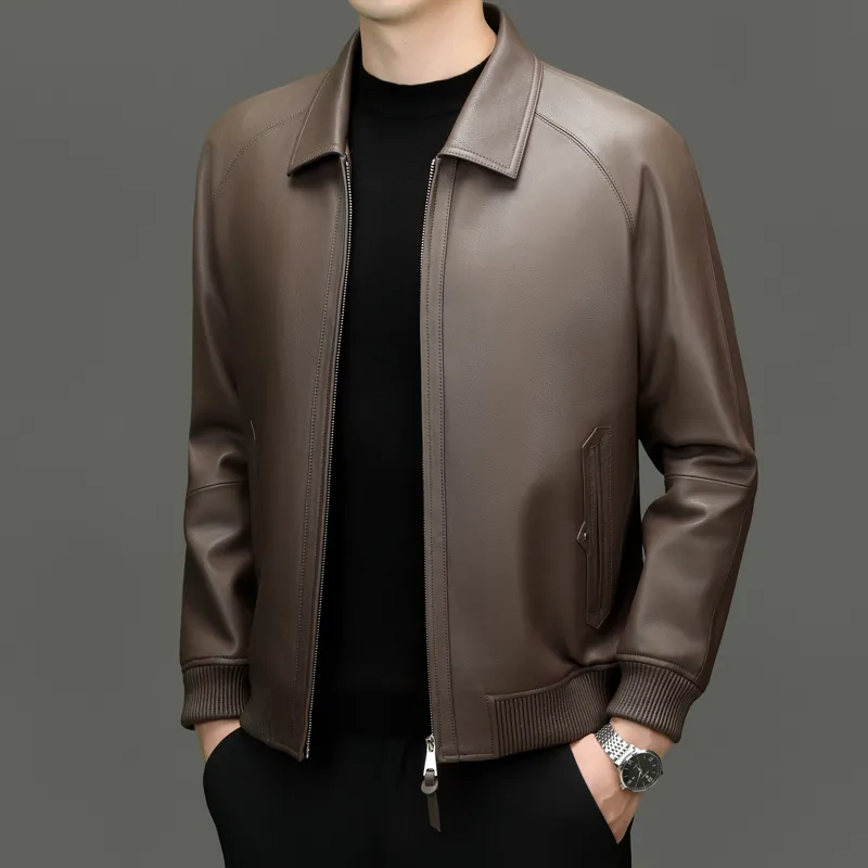 PIERRE CARDIN Leather Jacket Men's-12