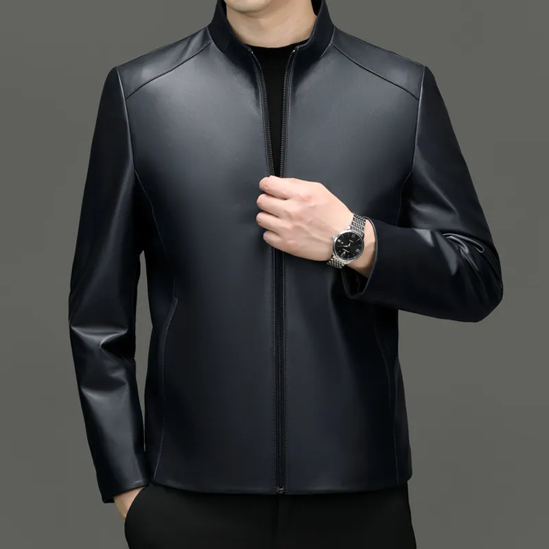 PIERRE CARDIN Leather Jacket Men's-11