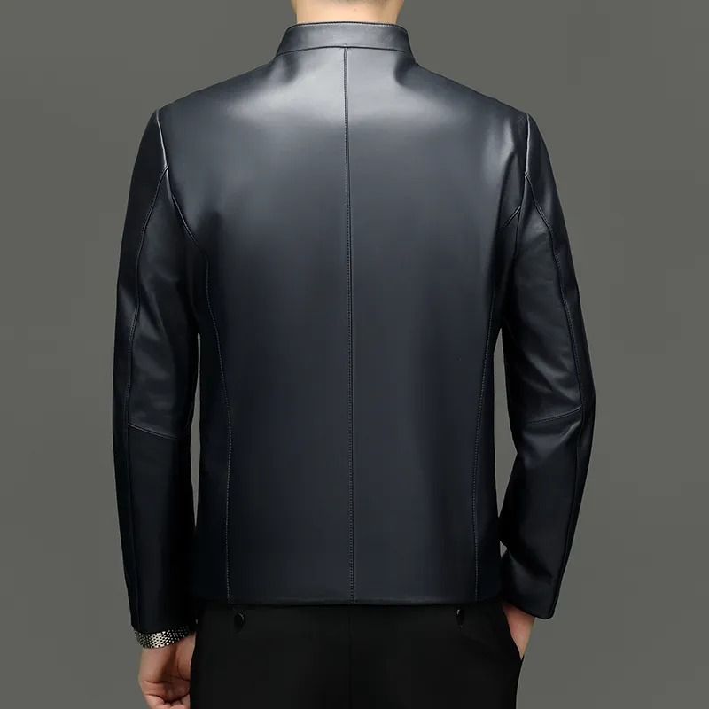 PIERRE CARDIN Leather Jacket Men's-16