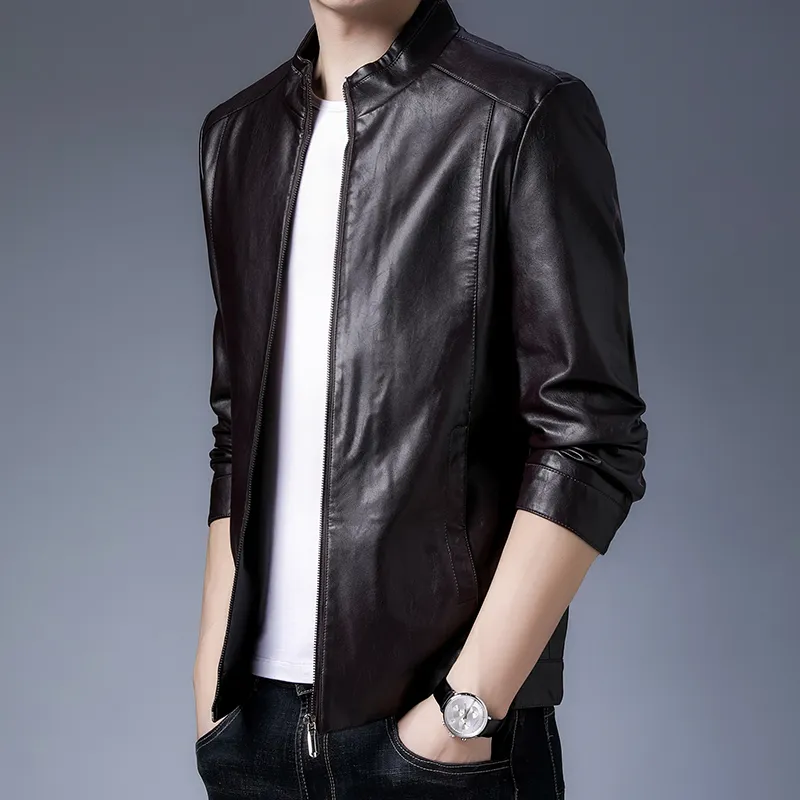 PIERRE CARDIN Leather Jacket Men's-8