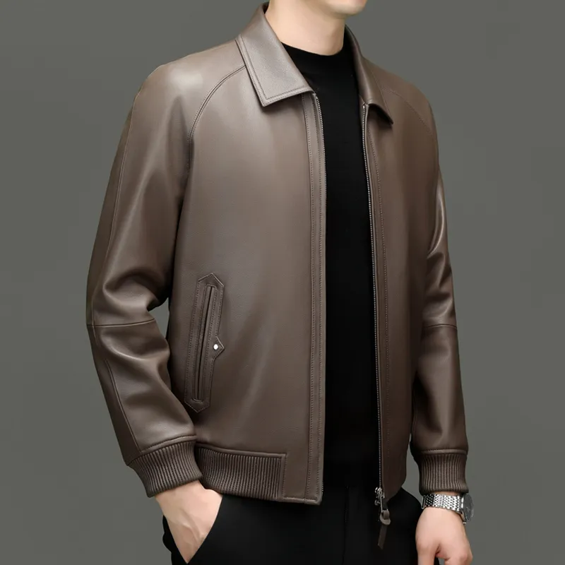 PIERRE CARDIN Leather Jacket Men's-11