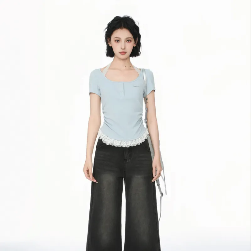 KUNZHUDAXIANG Regular T Shirt Women's-13