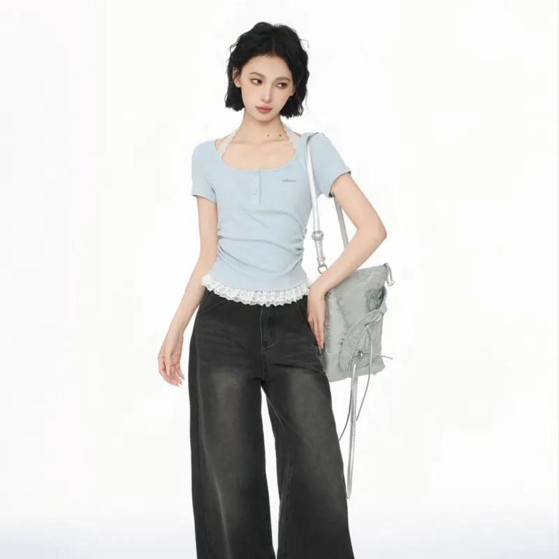 KUNZHUDAXIANG Regular T Shirt Women's-12