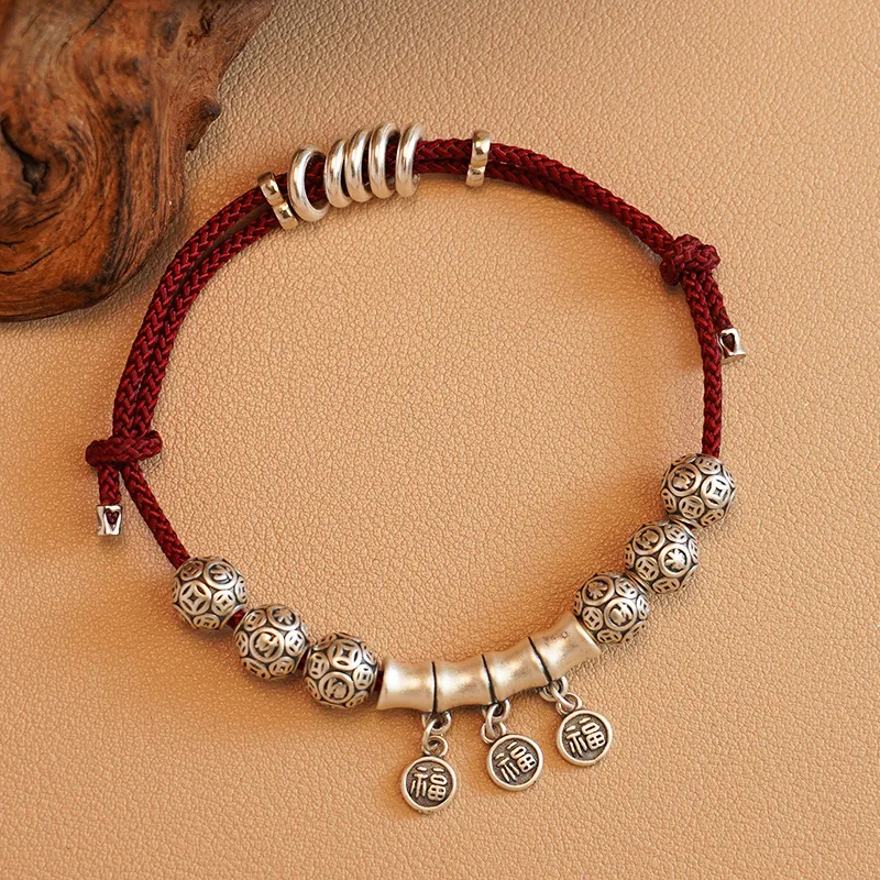 Original Summer S999 Fine Silver Pure Silver Bracelets Unisex-1