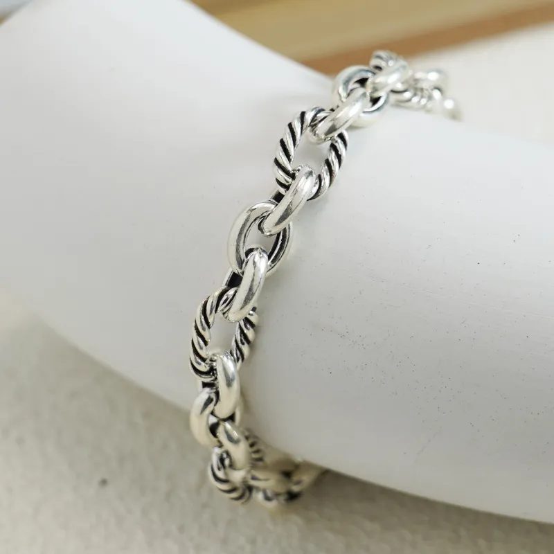Original Summer S999 Fine Silver Pure Silver Bracelets Unisex-5