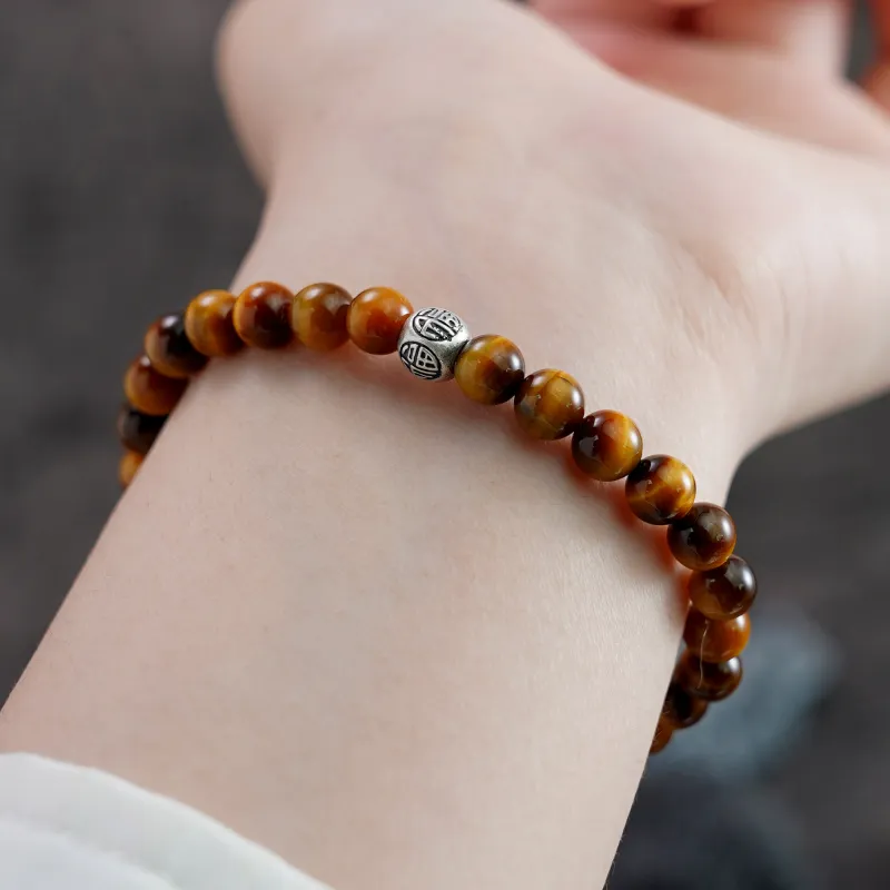 Original Summer Tiger's Eye Stone Bracelets Unisex-5