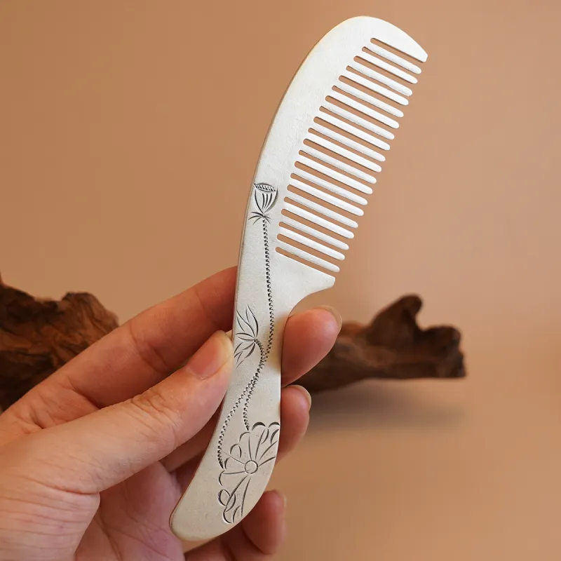 Original Summer S999 Fine Silver Sterling Silver Hair Comb Accessories Unisex-5