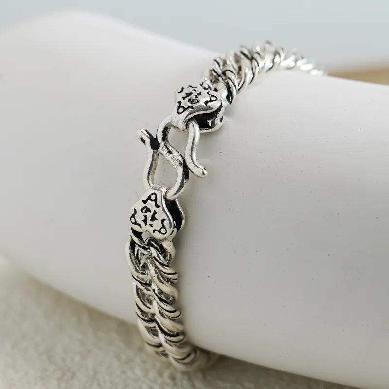 Original Summer 999 Fine Silver Bracelets Unisex-3