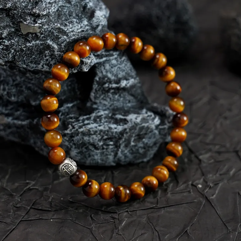 Original Summer Tiger's Eye Stone Bracelets Unisex-4