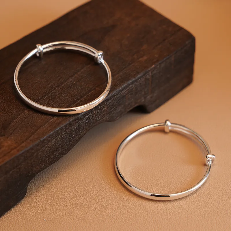 Original Summer 999 Fine Silver Bangles Kids'-4