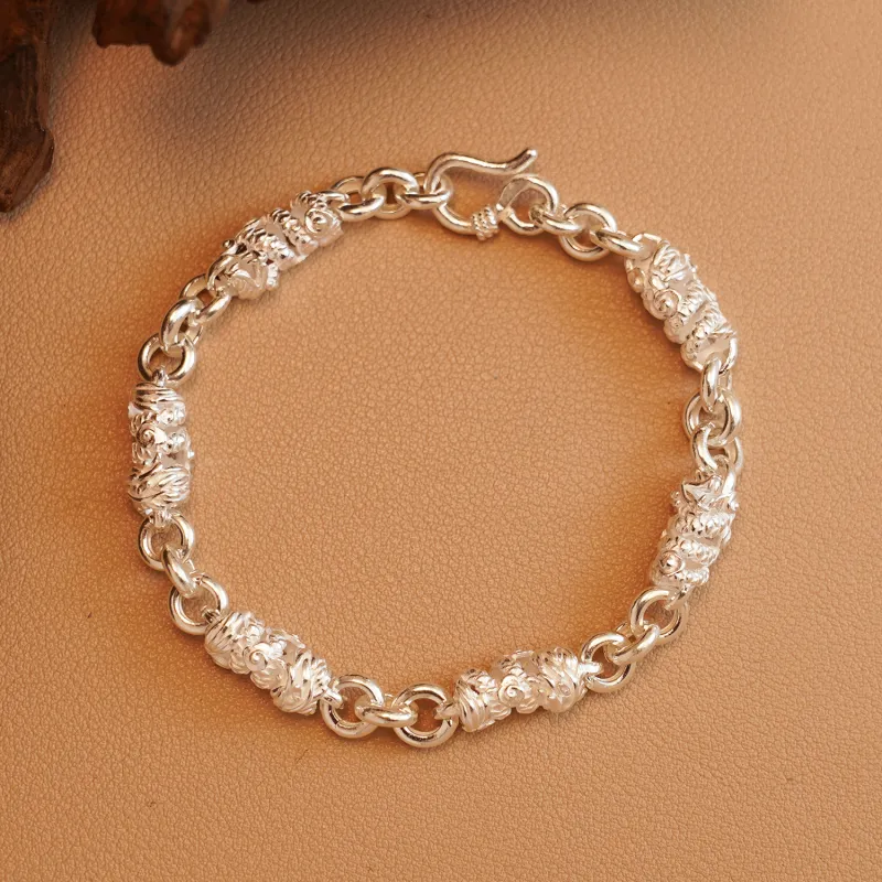 Original Summer S999 Fine Silver Bracelets Unisex-2