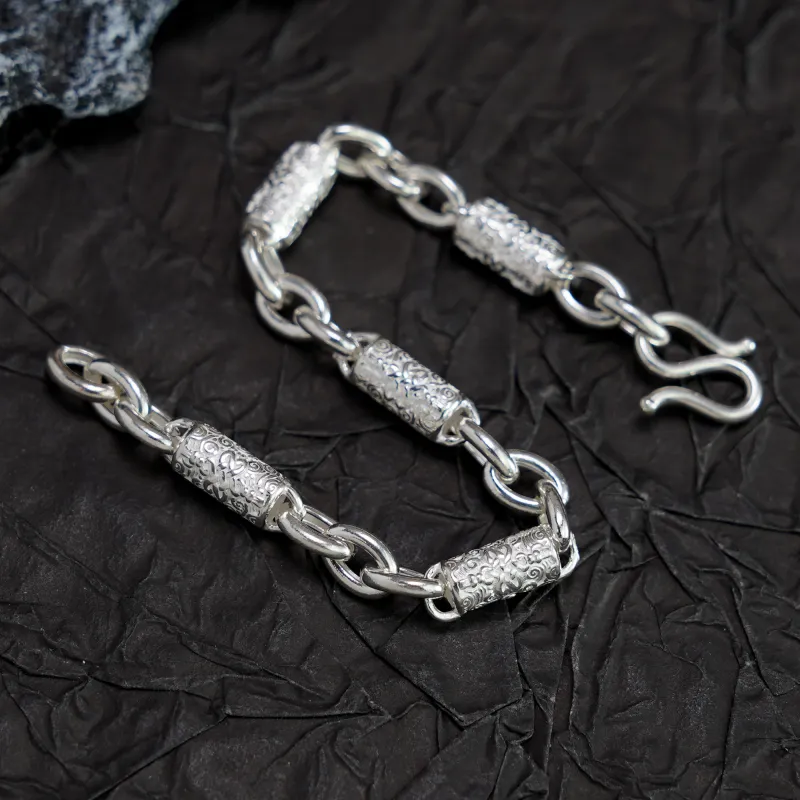 Original Summer S999 Fine Silver Pure Silver Bracelets Unisex-4