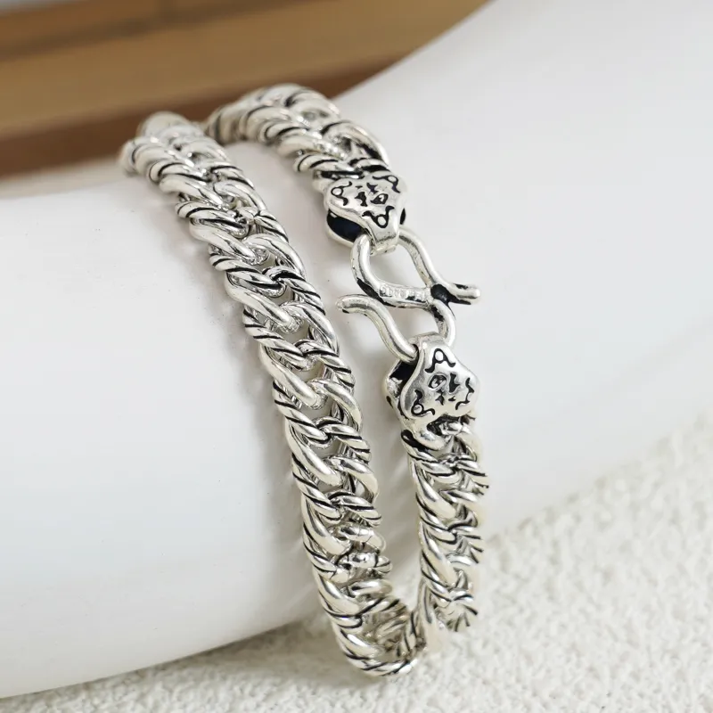 Original Summer 999 Fine Silver Bracelets Unisex-4