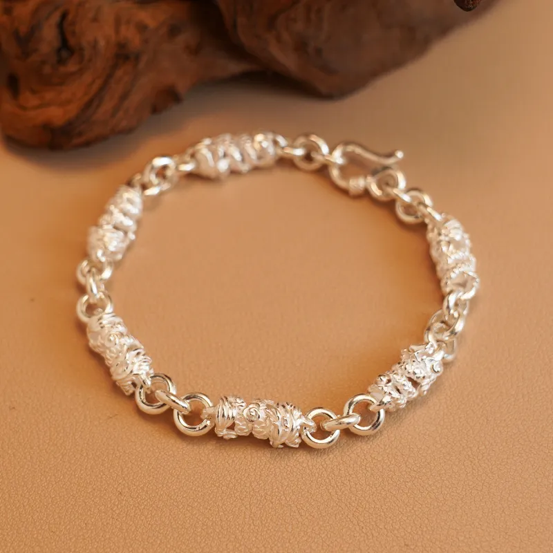 Original Summer S999 Fine Silver Bracelets Unisex-1