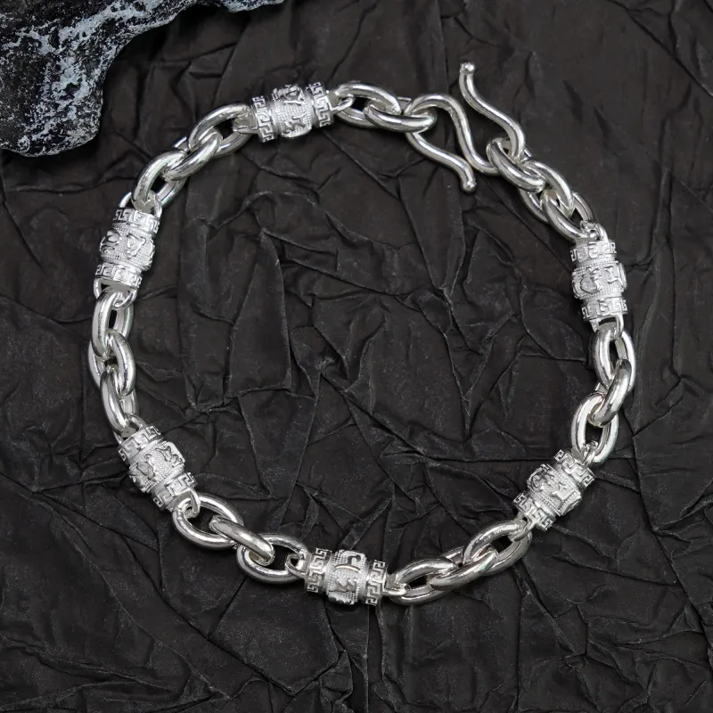 Original Summer S990 Silver Pure Silver Bracelets Unisex-1