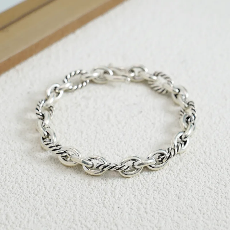 Original Summer S999 Fine Silver Pure Silver Bracelets Unisex-1