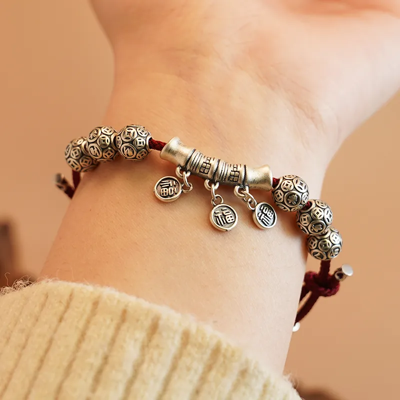 Original Summer S999 Fine Silver Pure Silver Bracelets Unisex-5