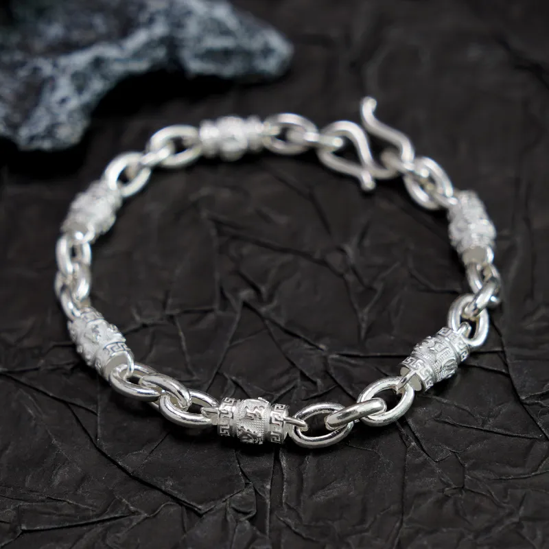 Original Summer S990 Silver Pure Silver Bracelets Unisex-3
