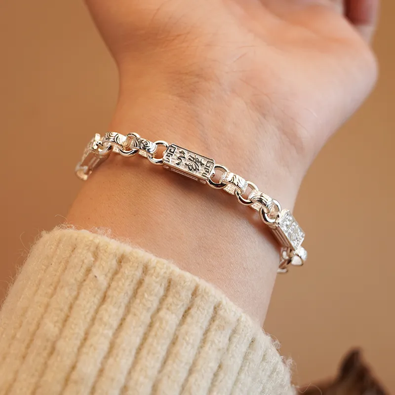 Original Summer S999 Fine Silver Bracelets Unisex-5