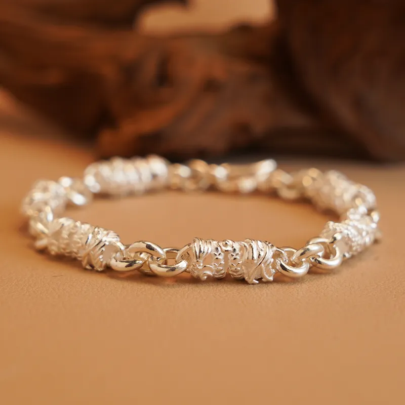 Original Summer S999 Fine Silver Bracelets Unisex-3