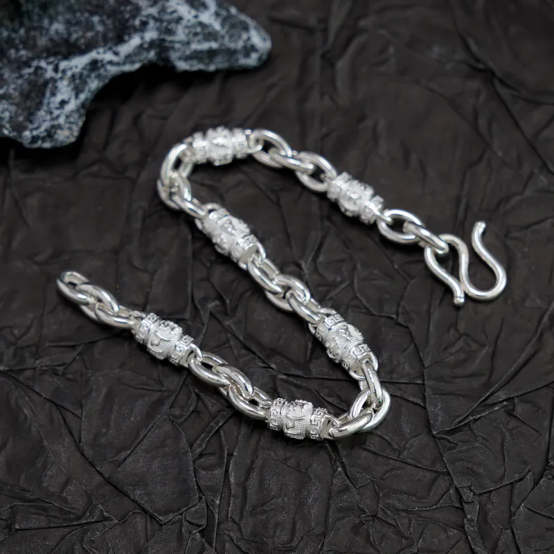 Original Summer S990 Silver Pure Silver Bracelets Unisex-4