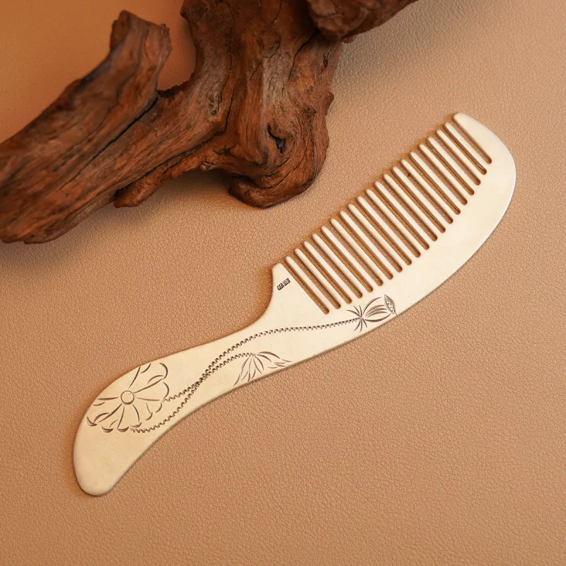Original Summer S999 Fine Silver Sterling Silver Hair Comb Accessories Unisex-1