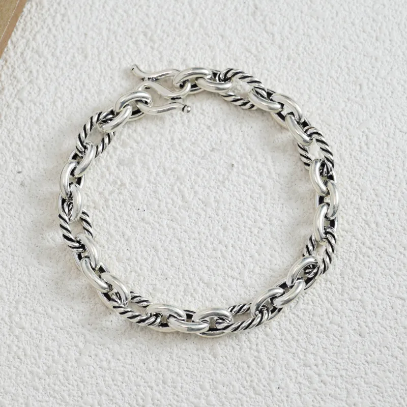 Original Summer S999 Fine Silver Pure Silver Bracelets Unisex-2