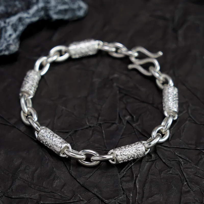 Original Summer S999 Fine Silver Pure Silver Bracelets Unisex-1